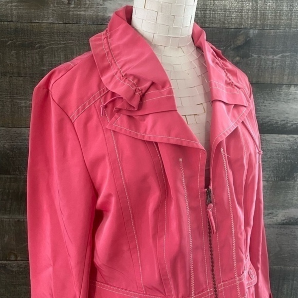CanadianTribal Clothing Pink Ruffle jacket, windbreaker, blazer